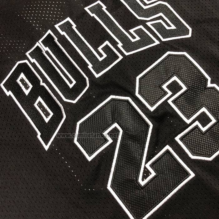 Camiseta Manga Corta Chicago Bulls Michael Jordan NO 23 Negro